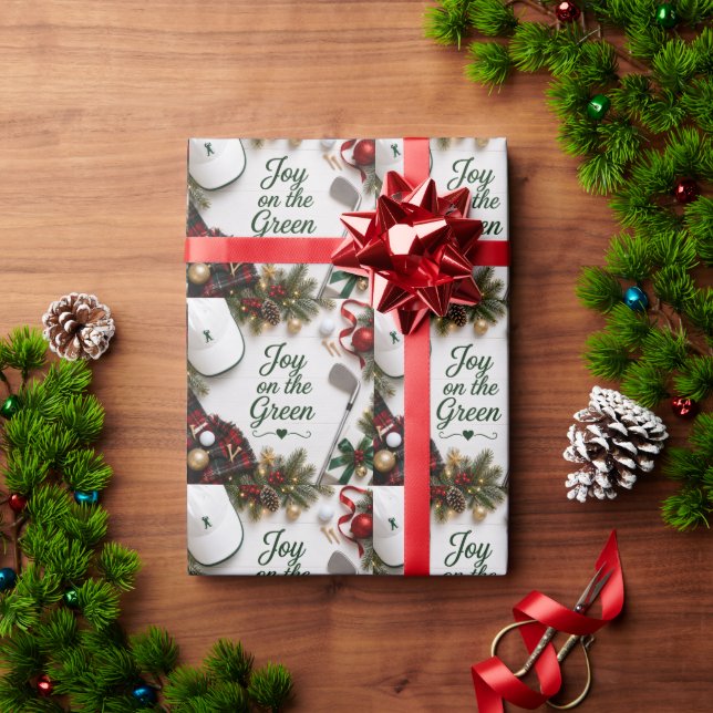 Golf jul holiday presentpapper (Julgåva)