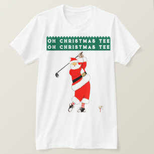 Golf jul humor t shirt