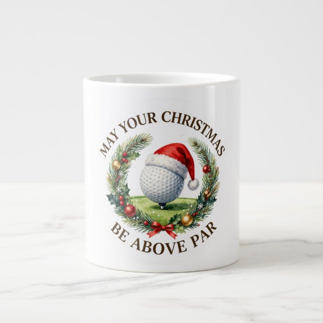 Golf jul kaffemugg jumbo mugg (Framsidan)