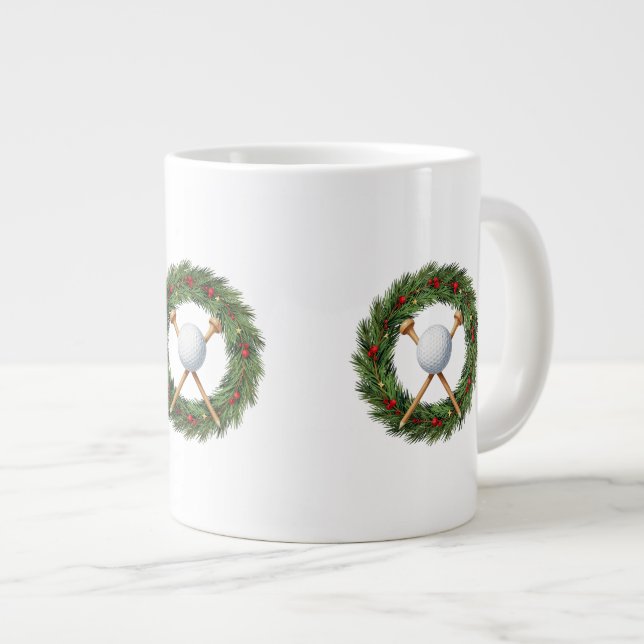Golf jul kaffemugge jumbo mugg (Framsida höger)