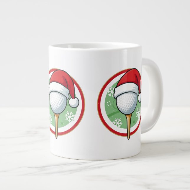 Golf jul kaffemugge jumbo mugg (Framsida höger)