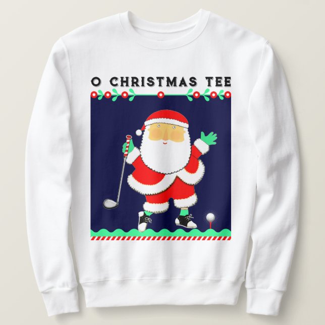 Golf jul lång ärmad tröja (Design framsida)