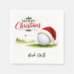 Golf jul Låt oss klara hålet Pappersservett