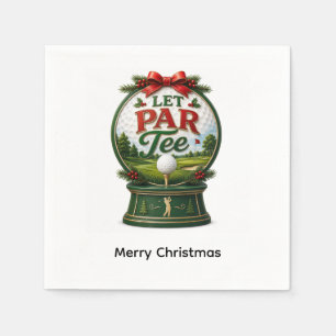 Golf jul Låt oss klara hålet Pappersservett