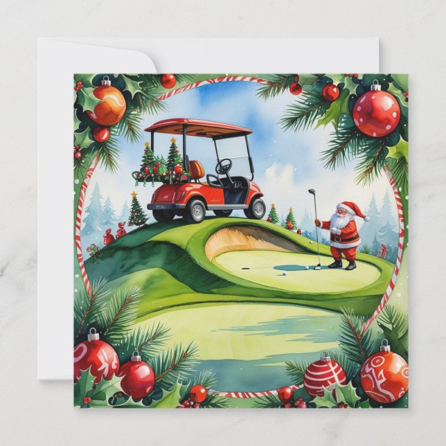 Golf-jul med julgolvvagn (Framsida)
