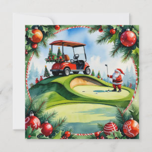 Golf-jul med julgolvvagn