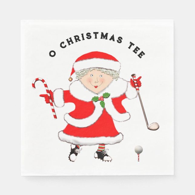 Golf jul pappersservett (Framsidan)