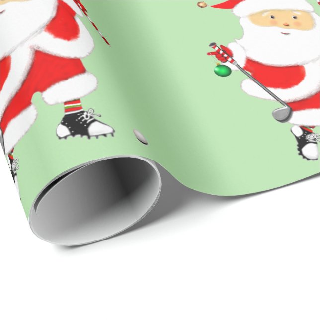 Golf jul present presentpapper (Rullad Hörn)