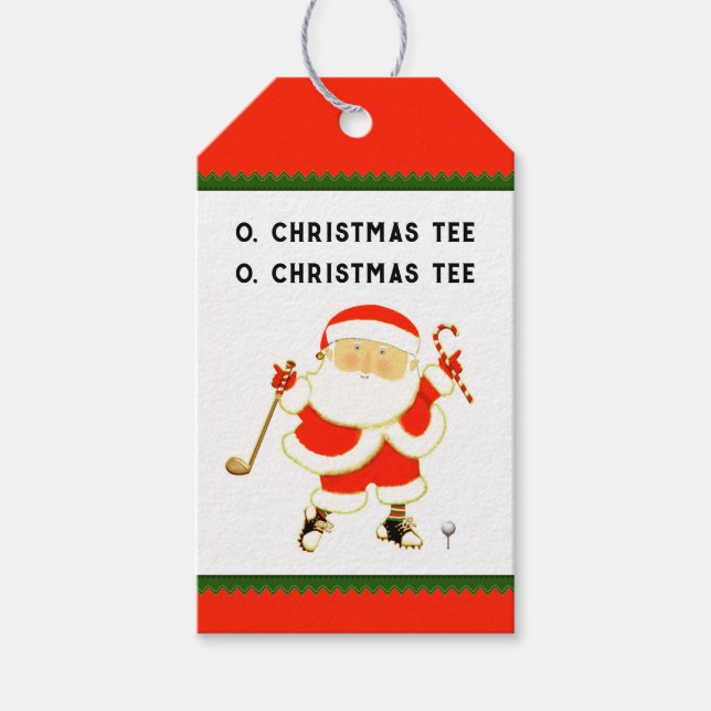 Golf jul presentetikett (Framsidan)