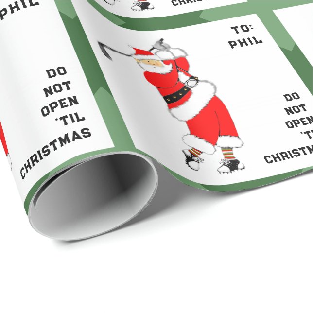 Golf jul presentpapper (Rullad Hörn)