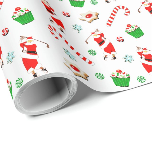 Golf jul presentpapper (Rullad Hörn)