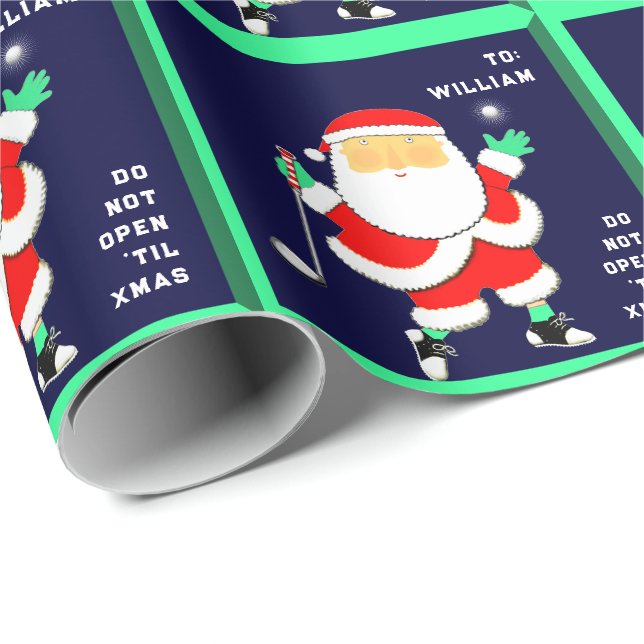 Golf jul presentpapper (Rullad Hörn)