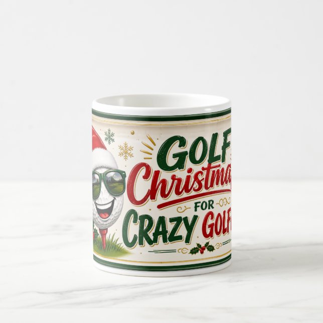 Golf jul rolig slogan för golfare kaffemugg (Center)