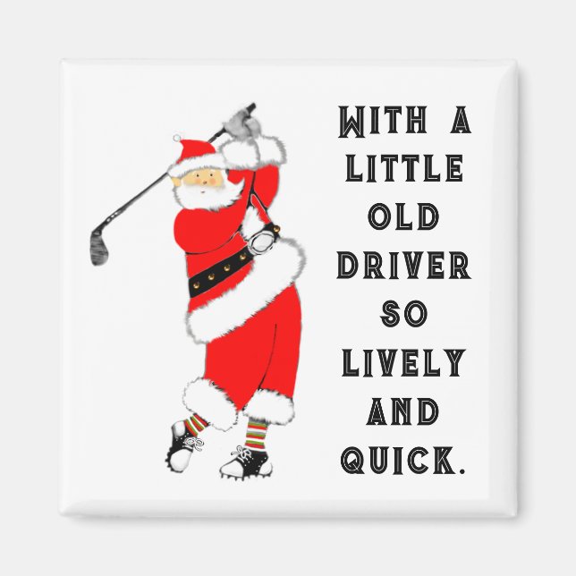 Golf jul samlarobjekt magnet (Framsidan)