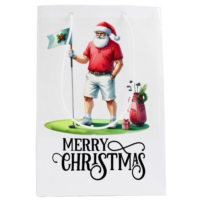Golf jul tema med Tomte (Framsidan)