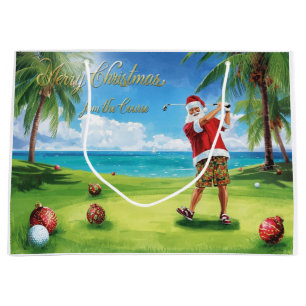 Golf jul tema med Tomte