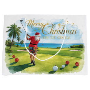 Golf jul tema med Tomte