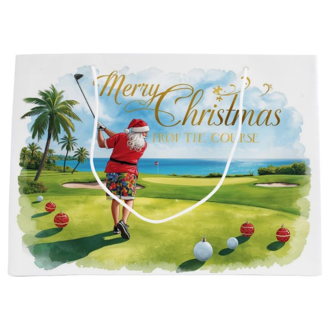 Golf jul tema med Tomte (Framsidan)