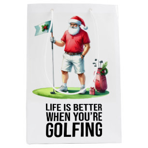 Golf jul tema med Tomte