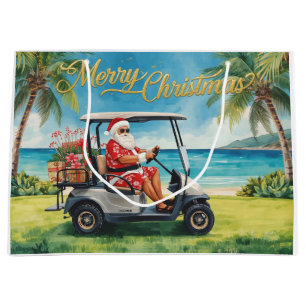 Golf jul tema med Tomte i Hawaii