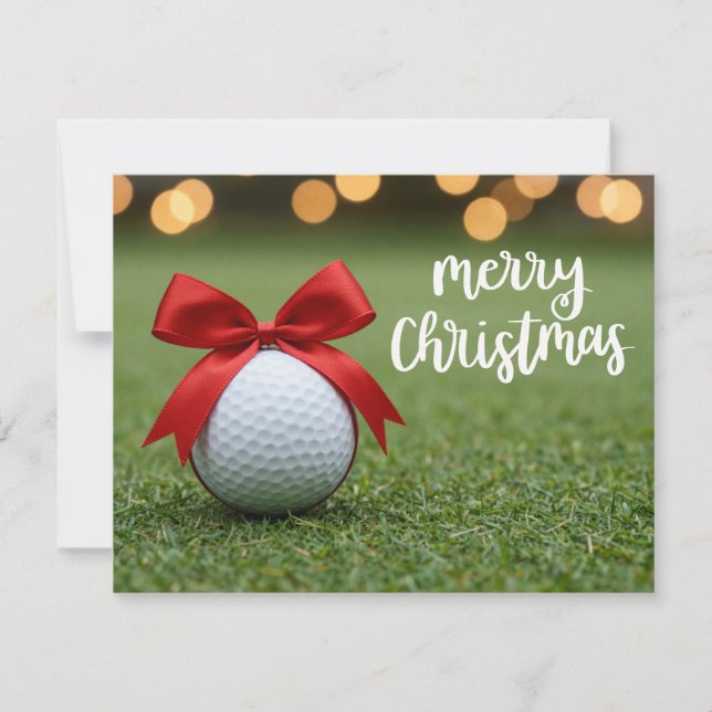 Golf jul tema på grönt för golfare (Framsida)