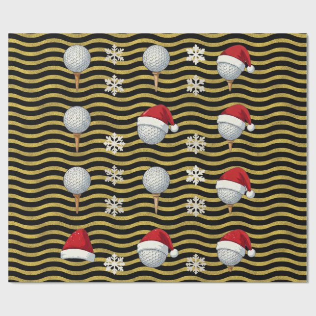 Golf Jul tema  Presentpapper (Platt)