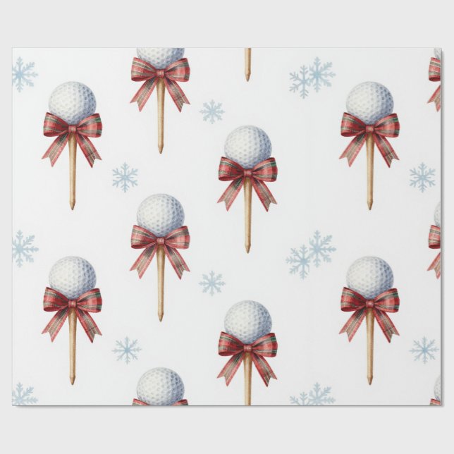 Golf Jul tema  Presentpapper (Platt)