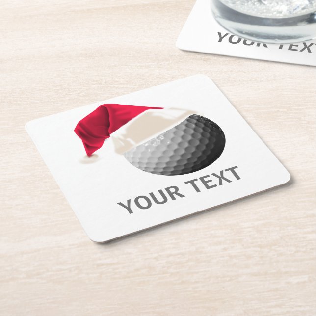 golf jul underlägg papper kvadrat (Vinklad)