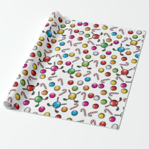 Golf-juldesign Mönster Presentpapper