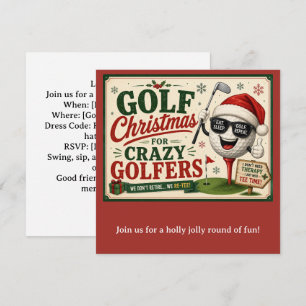 Golf julfest Let's Par tee  Inbjudningar