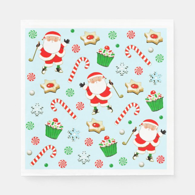 Golf-Julfest Pappersservett (Framsidan)