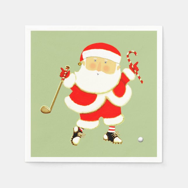 Golf julfest pappersservett (Framsidan)