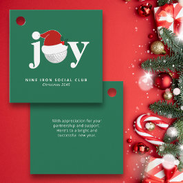 Golf julfestpresentkort Jojo Modern Grön Gåvor Etiketter