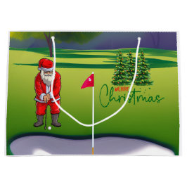 Golf Julgran på röd bil med Jultomten