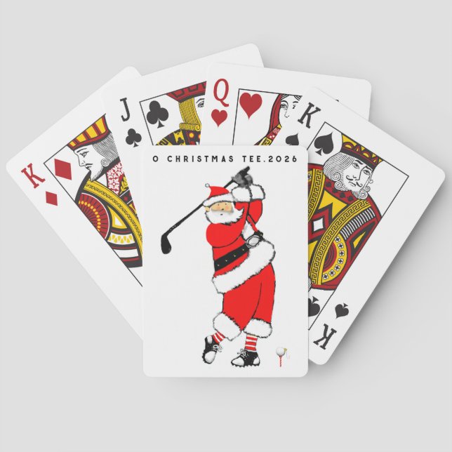 Golf Julklappsfyllnad Casinokort (Baksidan)