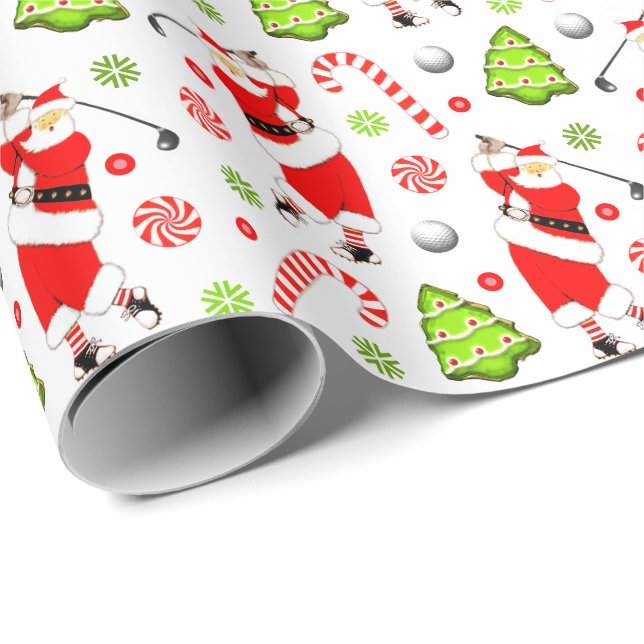 Golf julklappspapper presentpapper (Rullad Hörn)