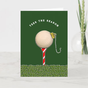 Golf julkort helgkort