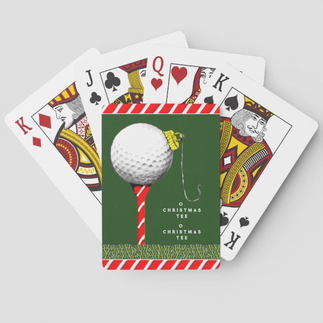 Golf-jullagringsstuffer Casinokort (Baksidan)