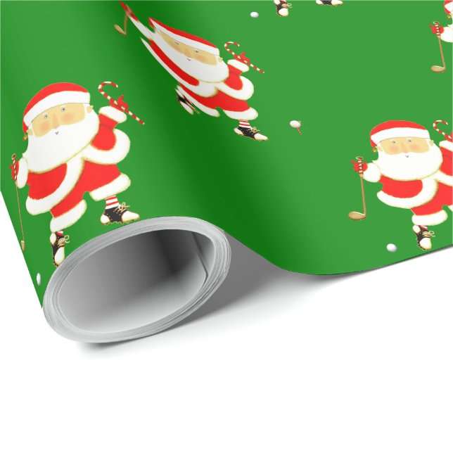 Golf julpresent presentpapper (Rullad Hörn)