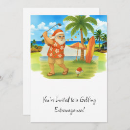 Golf Jultomten golfjul, sommartid Inbjudningar