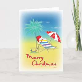 GOLF jultomten Hat Beach Funny Card Kort