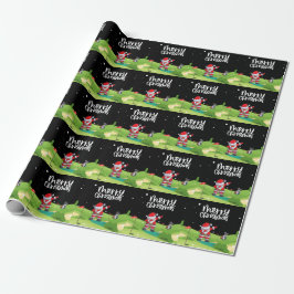 Golf Jultomten i golfbanor Presentpapper