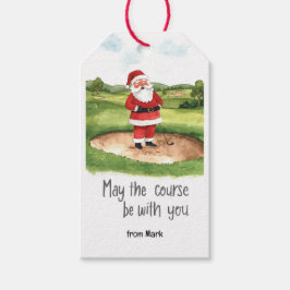 Golf-jultomten.. Jag ska vara med dig Presentetikett