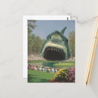 Golf Just Har Exciting Giant Shark Vykort