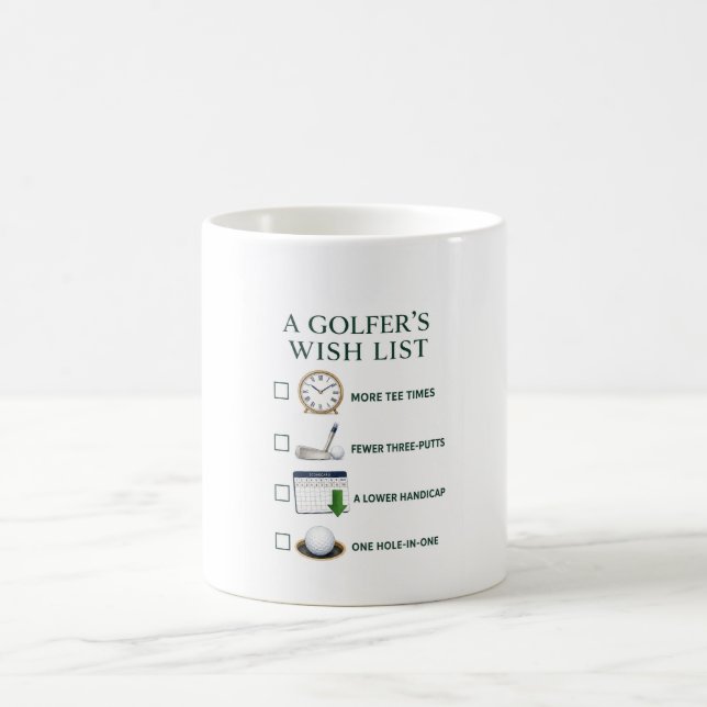 Golf kaffemugg Golfhumor present Golfcitat (Center)