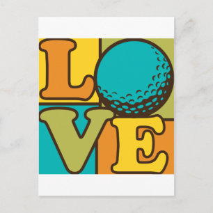 Golf Kärlek Vykort