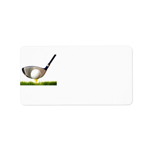 Golf-Klubb Adressetikett (Framsidan)