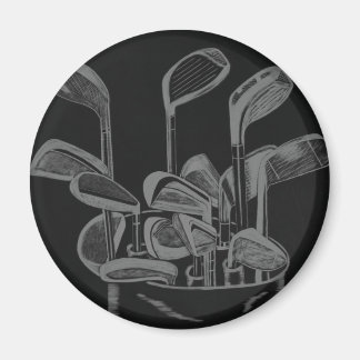 GOLF KLUBB ART MAGNET