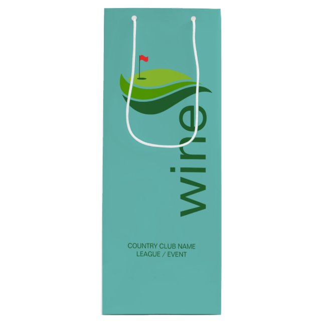 Golf Klubb/Event Party Vin Gift Bag (Framsidan)