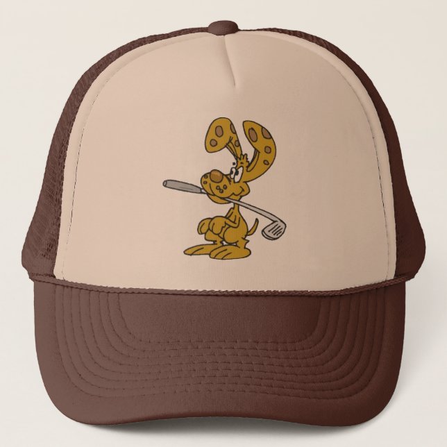 Golf Klubb Fetching Rabbit Cap Truckerkeps (Framsida)